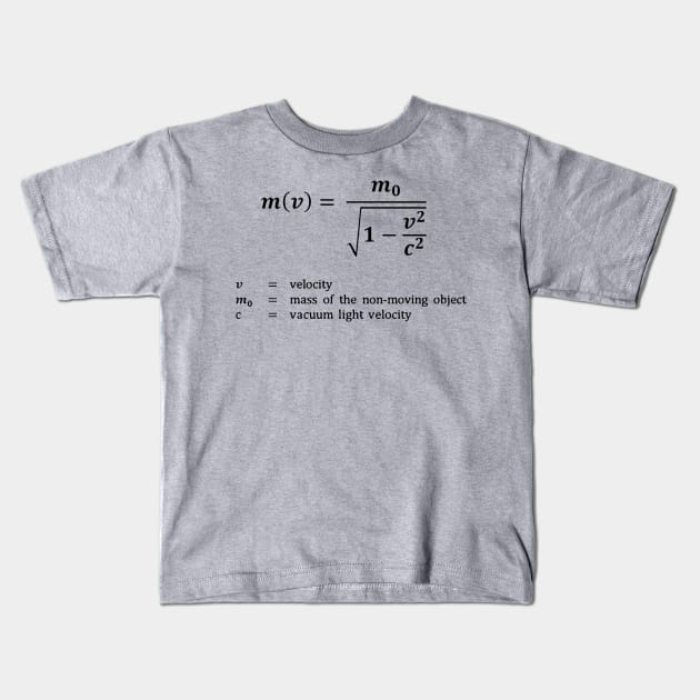 Formula, relative mass Kids T-Shirt by RosArt100